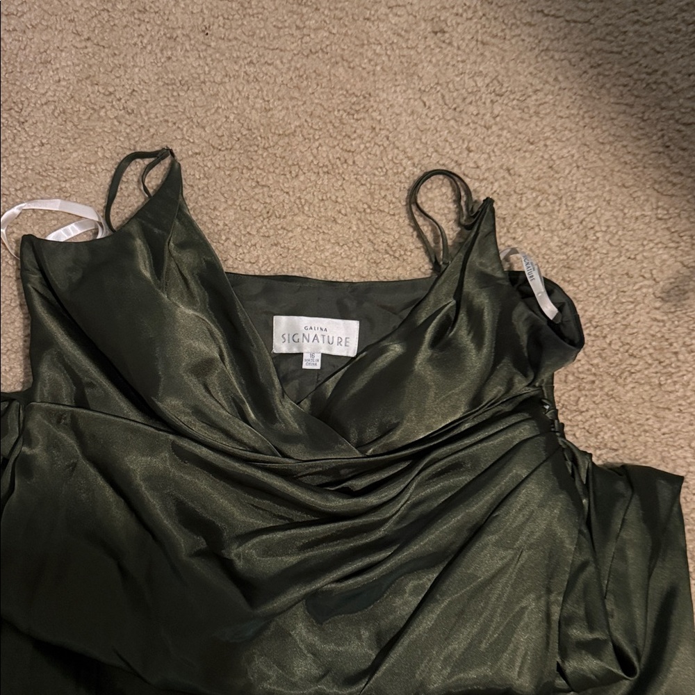 Galina Signature Forest Green Wedding Dress